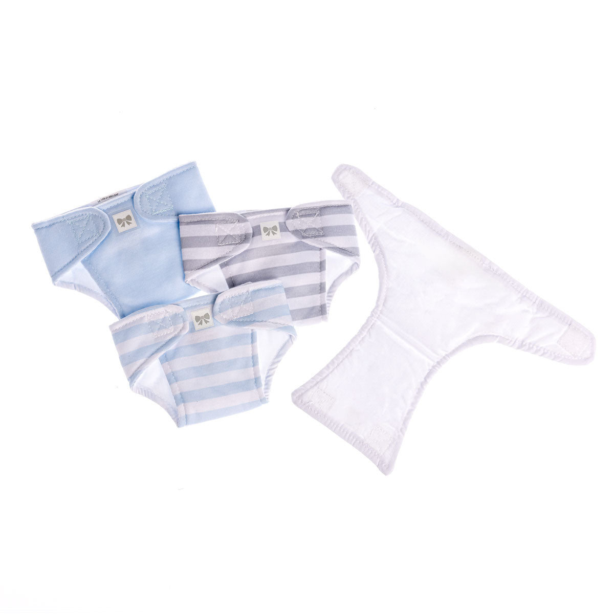 JC Toys Baby Doll Eco Diapers 4 Pack Fits dolls 14 to18 inch in Blue JC Toys Group Inc. JC Toys Baby Doll Eco Diapers 4 Pack Fits dolls 14 to18 inch in Blue JC Toys Group Inc.