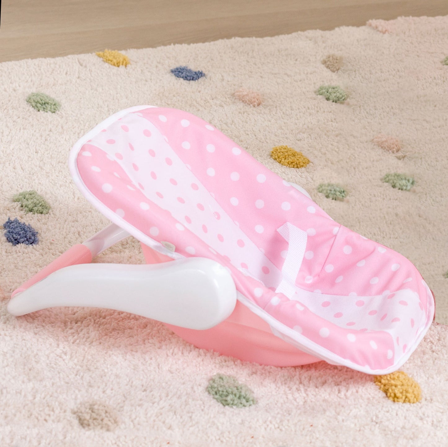 Berenguer Boutique! Pink and White  Carrier with Multi-Position Handle for dolls up to 16"