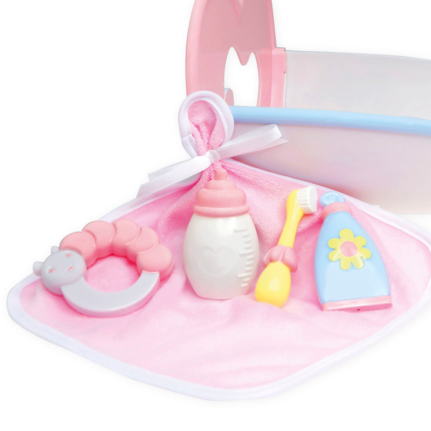 JC Toys, Deluxe Rocking Doll Crib and Accessories for Dolls up to 16 inches