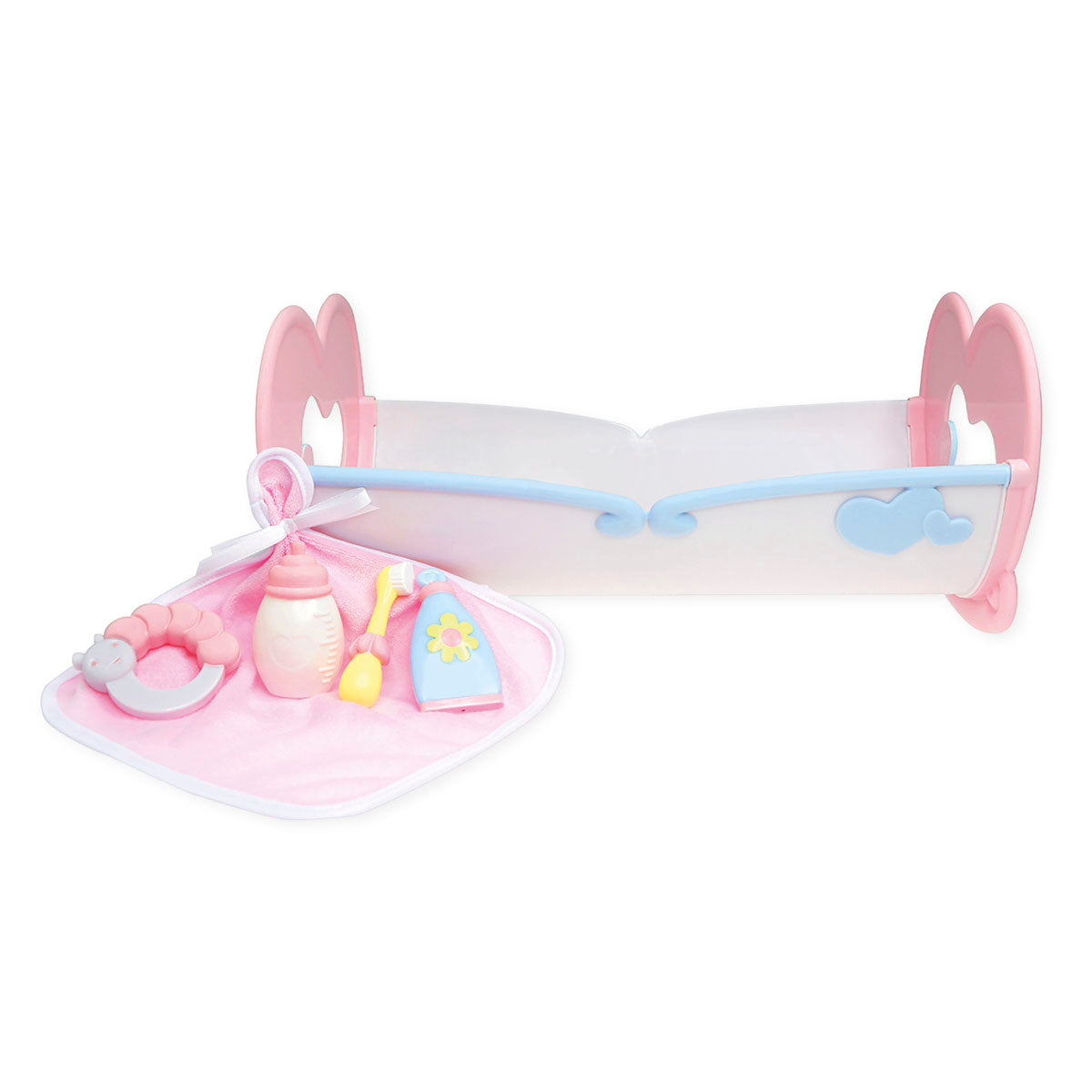 JC Toys, Deluxe Rocking Doll Crib and Accessories for Dolls up to 16 inches