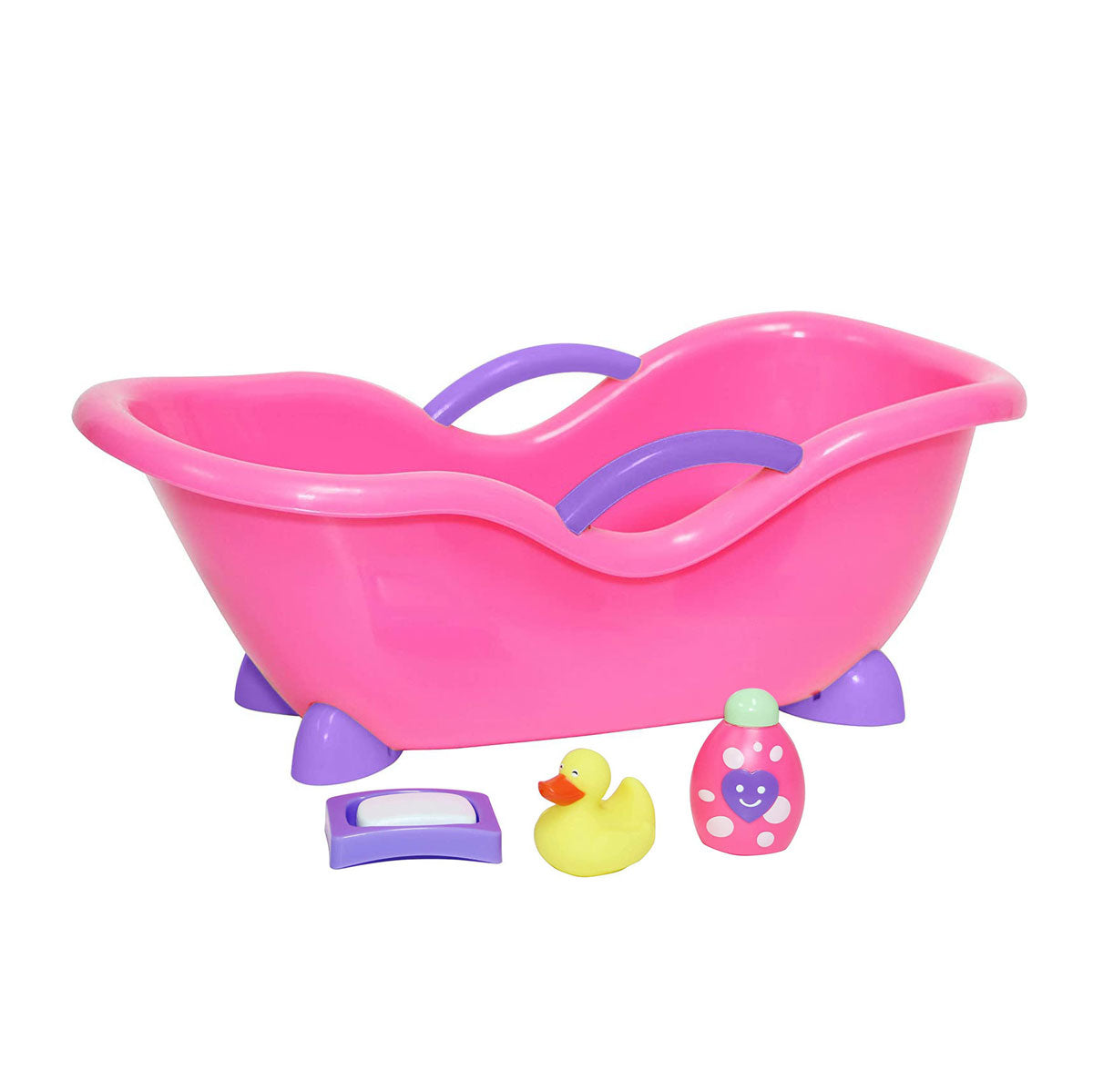 JC Toys, Accessory Bundle Crib, High Chair, Bathtub for Dolls up to 11 inches