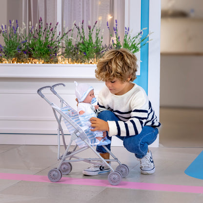 JC Toys Berenguer Boutique Single Umbrella Baby Doll Stroller Blue – JC Toys Group Inc