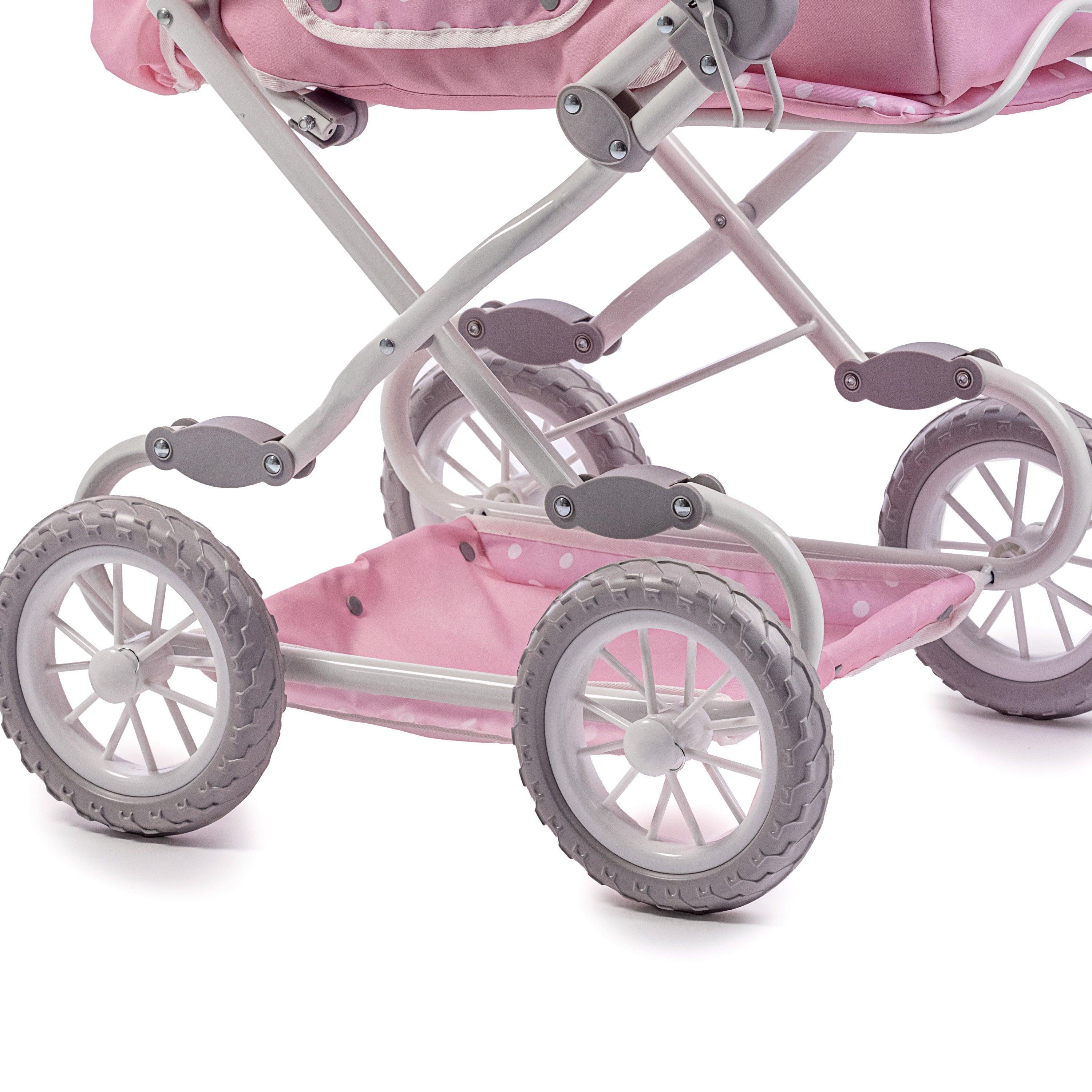 JC Toys Berenguer Boutique Deluxe Foldable Baby Doll Stroller with Can JC Toys Group Inc