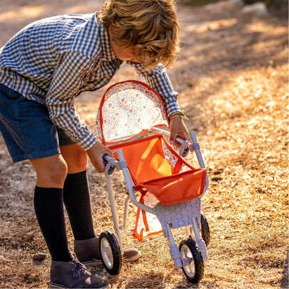 JC Toys - Berenguer Boutique Playtime | Deluxe Folding Jogger | Nature Collection | for Dolls up to 20" | Ages 3+