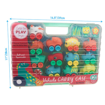 Lots to Play Toys ® Animal Cars Carry Case Gift Set.