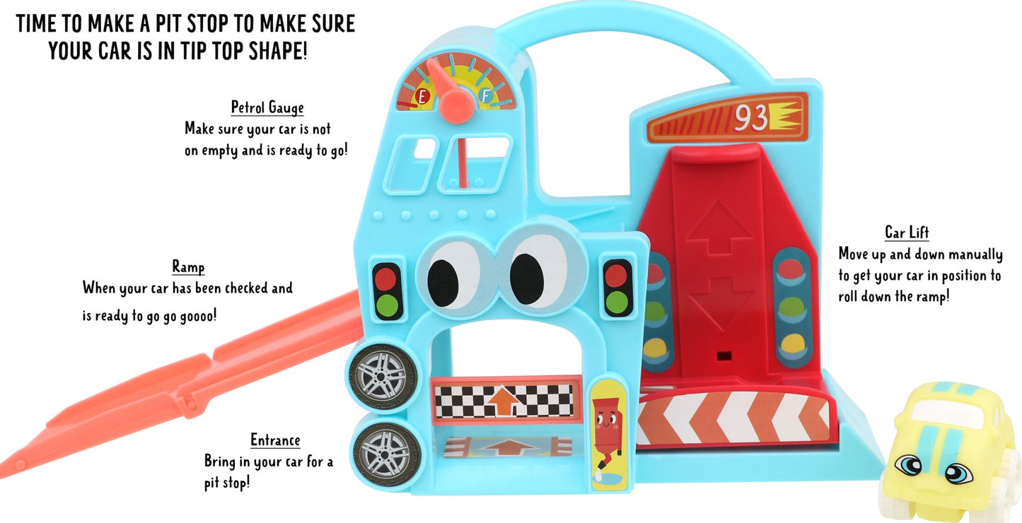 Lots to Play Toys ® Pit Stop - Carry Along Play Set.