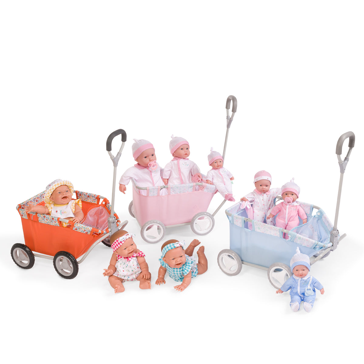JC Toys - Berenguer Boutique Playtime | Deluxe Folding Pull Along