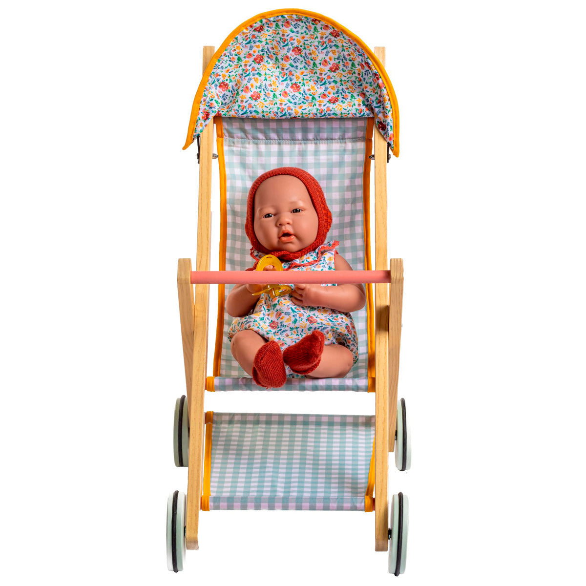 JC Toys - Twiggly Toys - Deluxe Wood Stroller