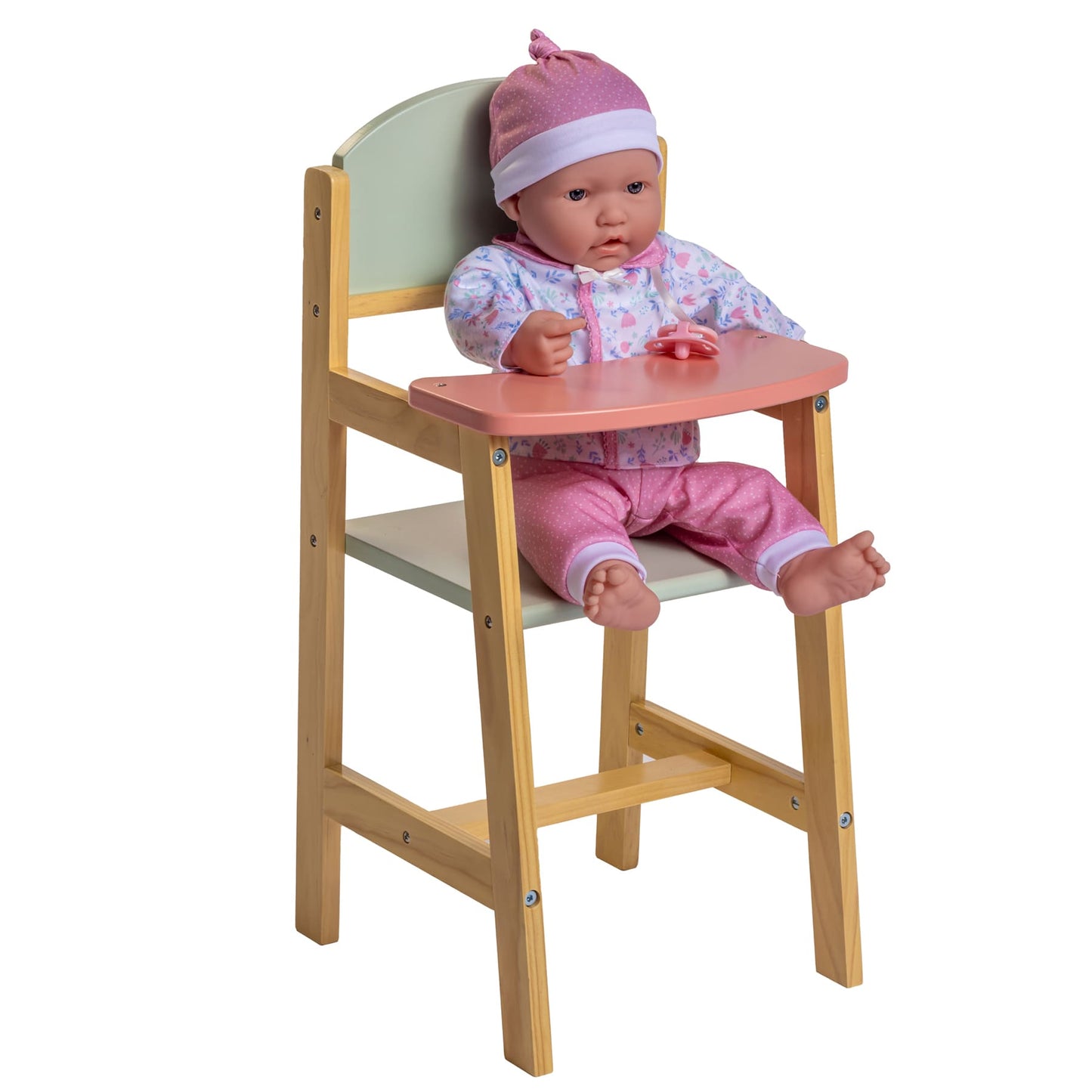 JC Toys - Twiggly Toys - Deluxe Wood High Chair