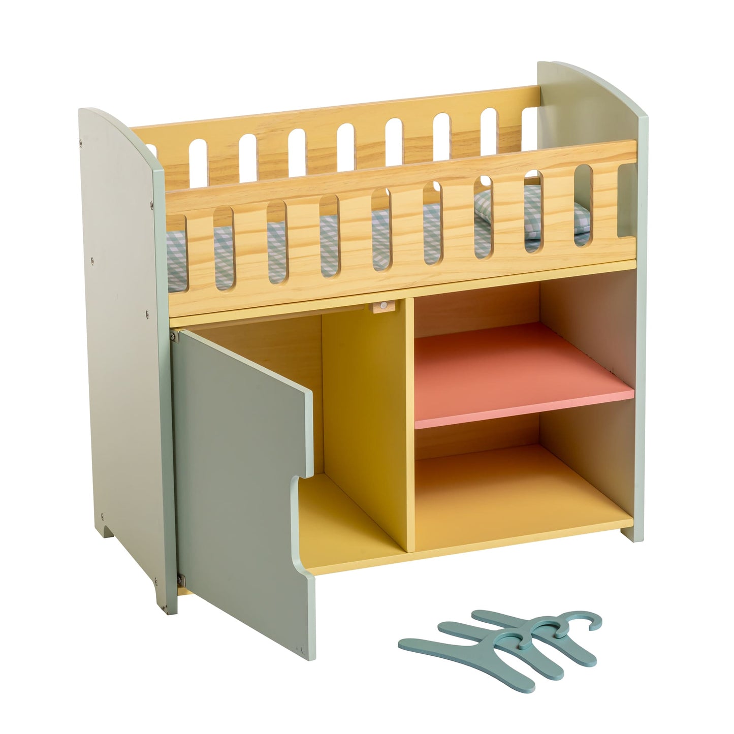 JC Toys - Twiggly Toys - Deluxe Wood Crib Station