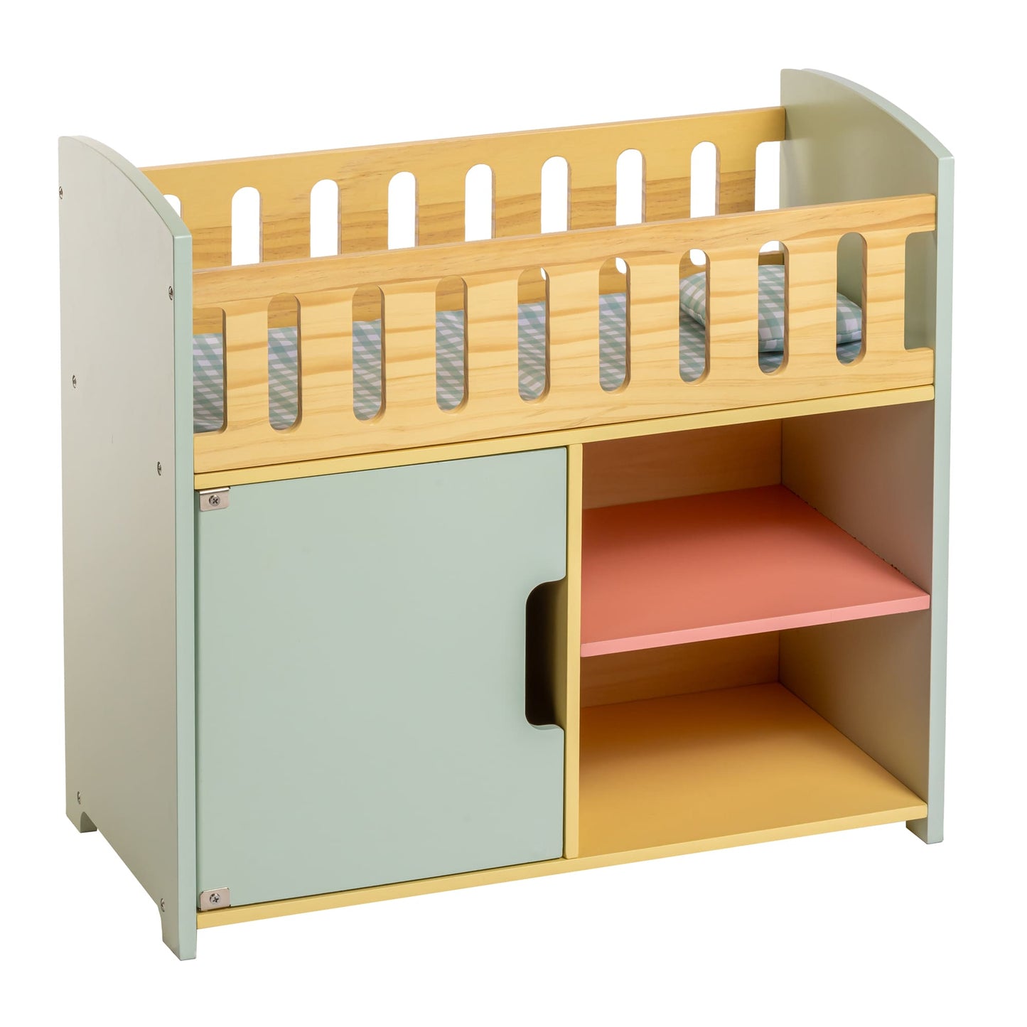 JC Toys - Twiggly Toys - Deluxe Wood Crib Station