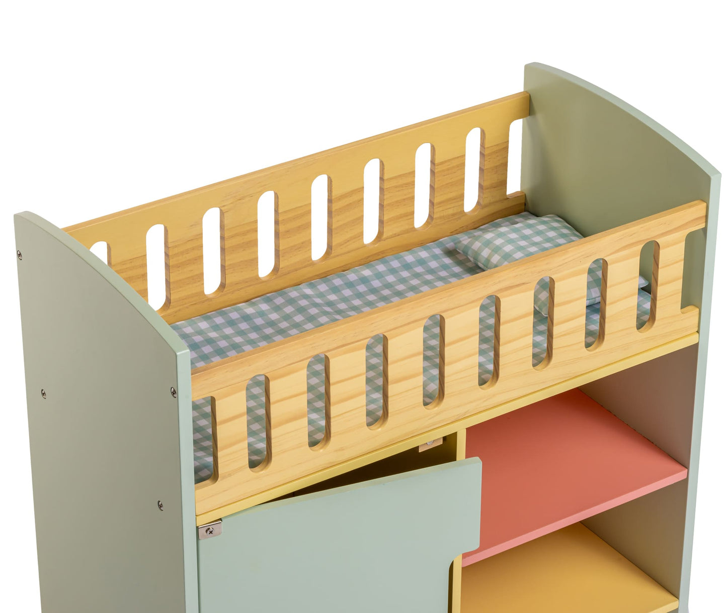 JC Toys - Twiggly Toys - Deluxe Wood Crib Station
