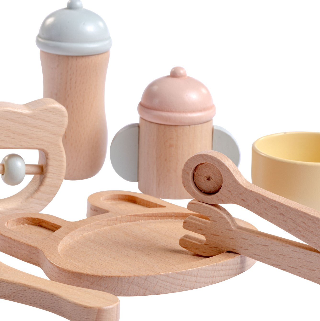 JC Toys Parfait Collection | Real Wood 10 Piece Baby's First Care Set | For Dolls and Stuffed Animals of all Sizes | Ages 3+ | Twiggly Toys