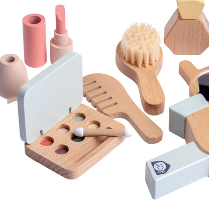 JC Toys Parfait Collection | Real Wood 10 Piece Personal Care-Make Up Set | For Dolls and Stuffed Animals of all Sizes | Ages 3+ | Twiggly Toys