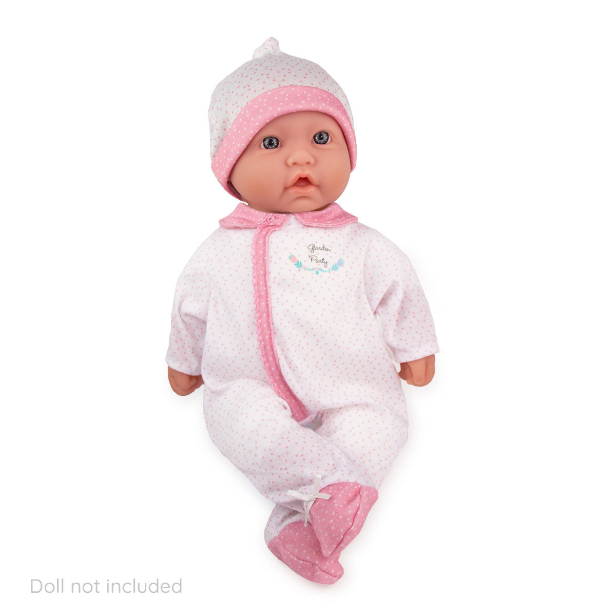 Berenguer Boutique ® FASHION Clothing for 9"-11" Dolls - White Onesie/Cap.