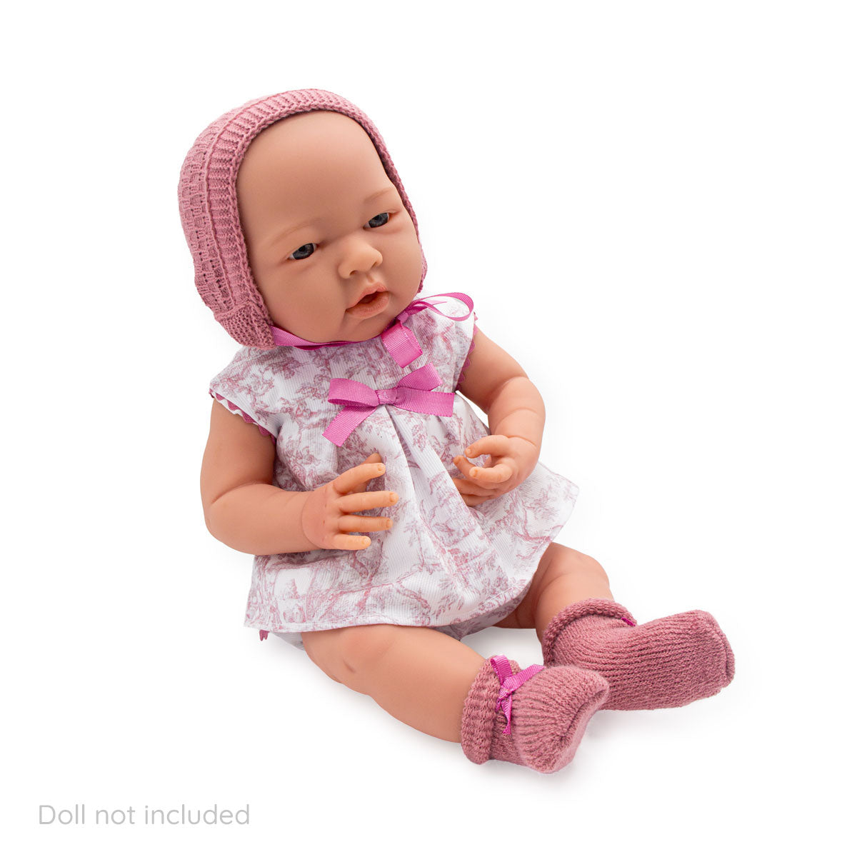 Pink Knit multi piece outfit for 15" Doll (18067)