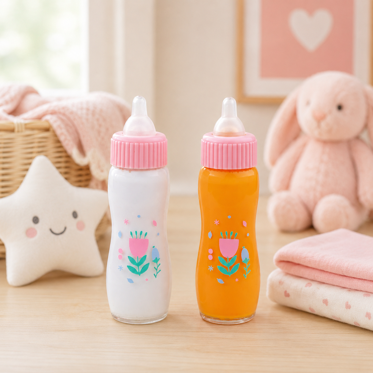 Baby doll feeding bottles and nursery accessories by JC Toys
