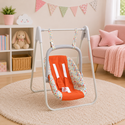 nature themed 2 in 1 baby doll swing and carrier
