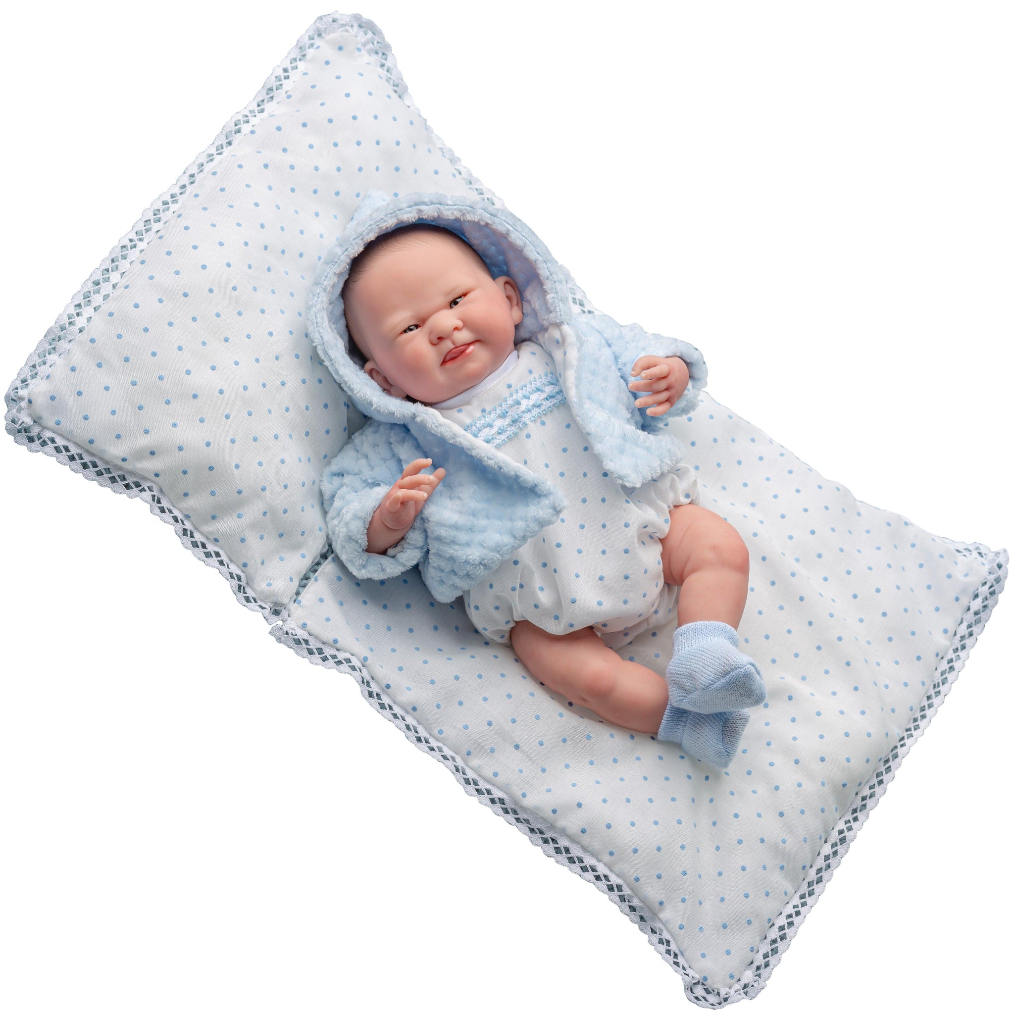 Berenguer Reborn Classics Limited Edition Hand Painted "Recien Nacido" - 15" Soft Body Baby Doll by JC Toys. - JC Toys Group Inc.