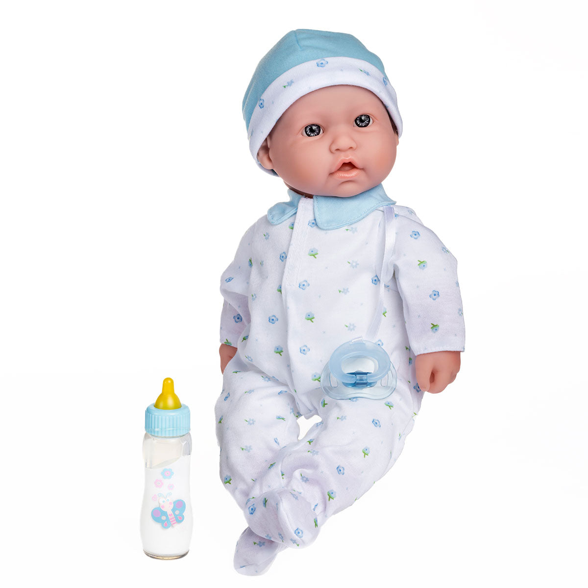 JC Toys, La Baby 16 inches Soft Body Baby Doll in Blue - Realistic Features - JC Toys Group Inc.