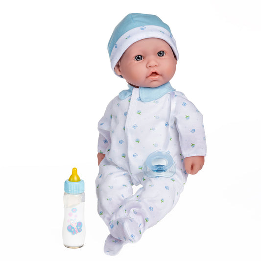 JC Toys, La Baby 16 inches Soft Body Baby Doll in Blue - Realistic Features - JC Toys Group Inc.