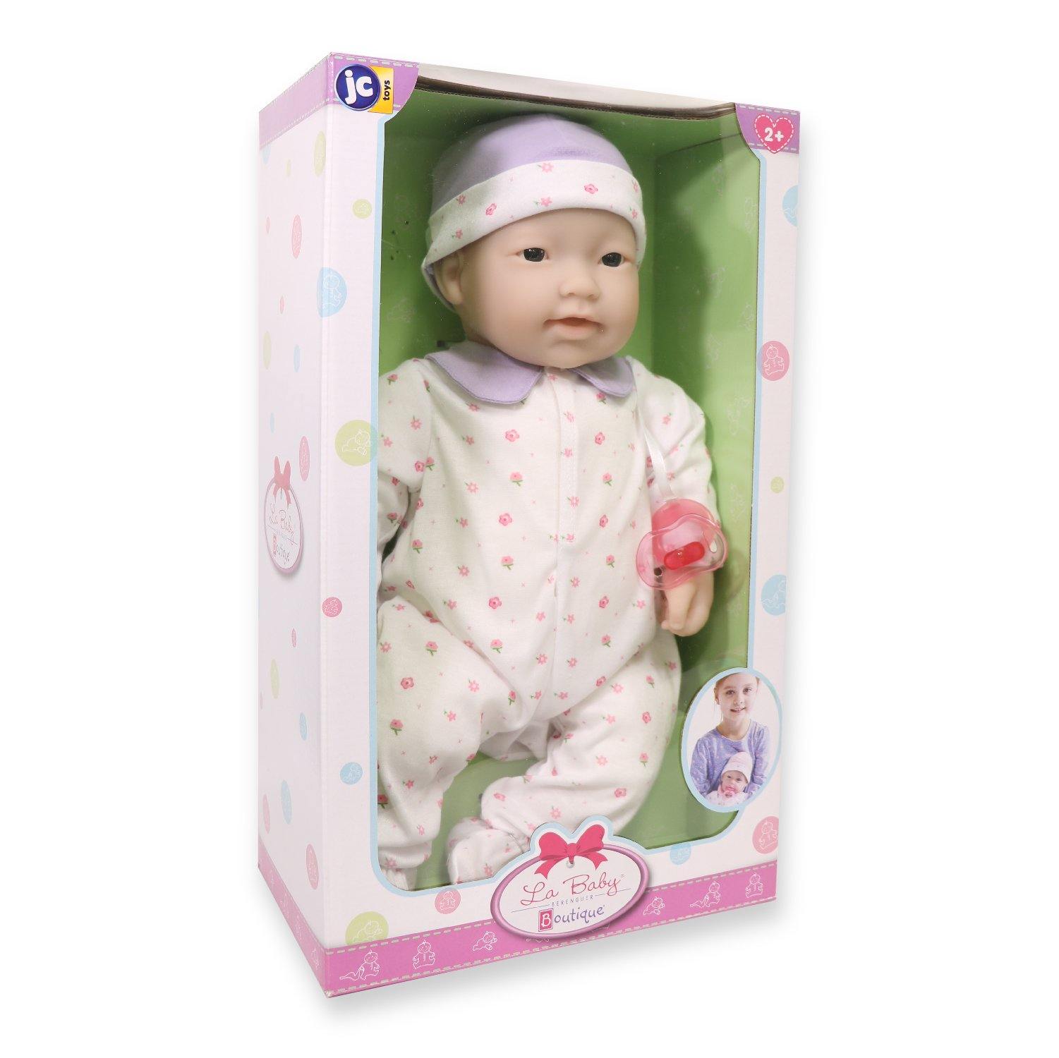 La Baby ® 20 Soft Body Baby Doll Pink/White 3 Piece Outfit w/ Pacifie – JC  Toys Group Inc.