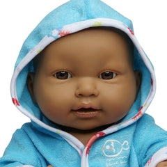 Lots to Love Babies® All-Vinyl Baby Doll w/ Hooded Towel and Bath Accessories. Hispanic