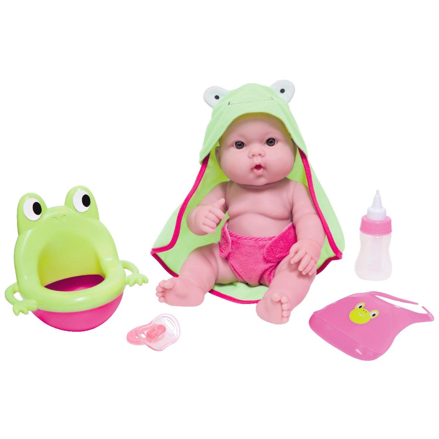 JC Toys, Lots to Love Babies 14" All-Vinyl Doll Frog Potty Gift Set with Accessories - JC Toys Group Inc.