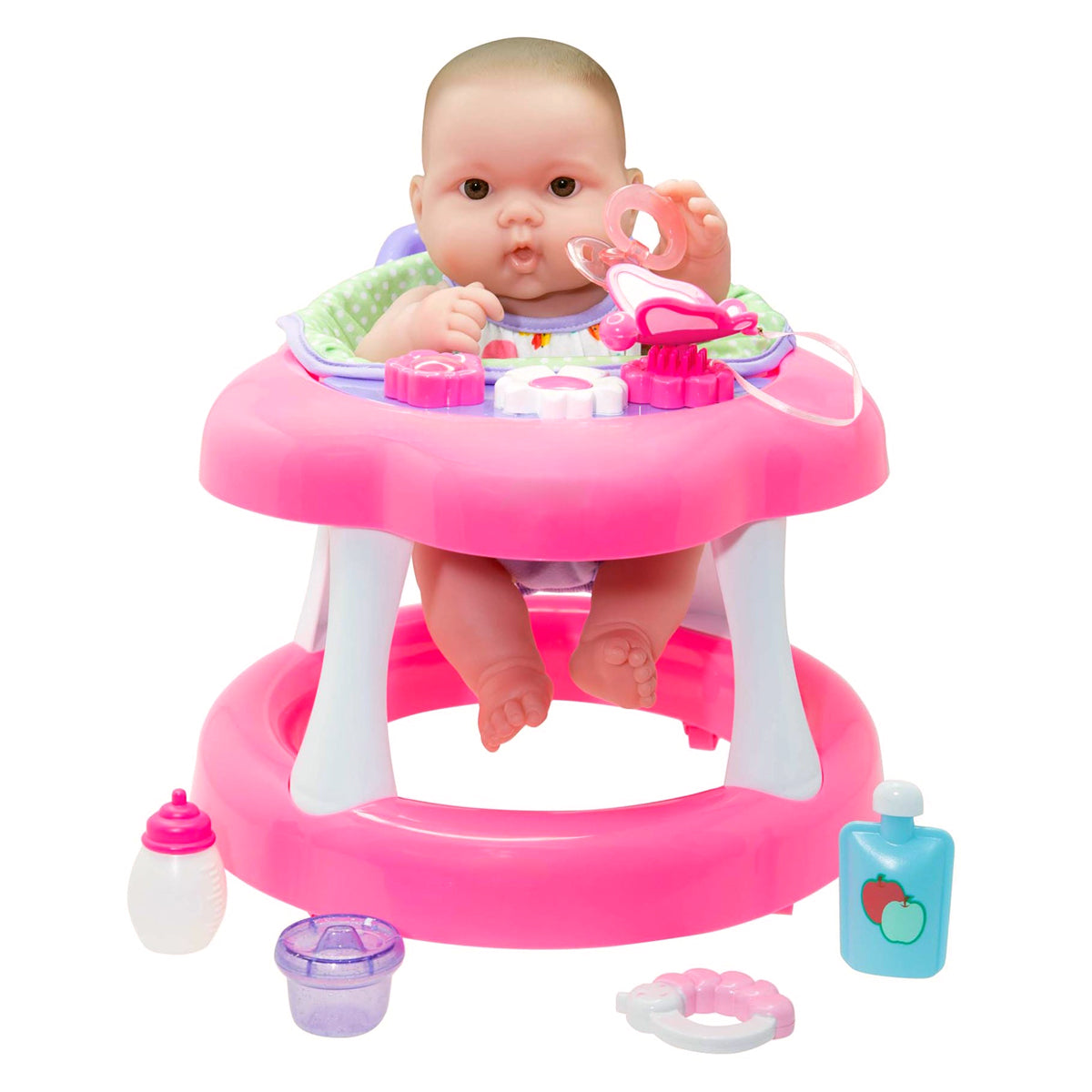 JC Toys, Lots to Love Babies All-Vinyl 14 inches Baby Doll in Walker with Accessories - JC Toys Group Inc.