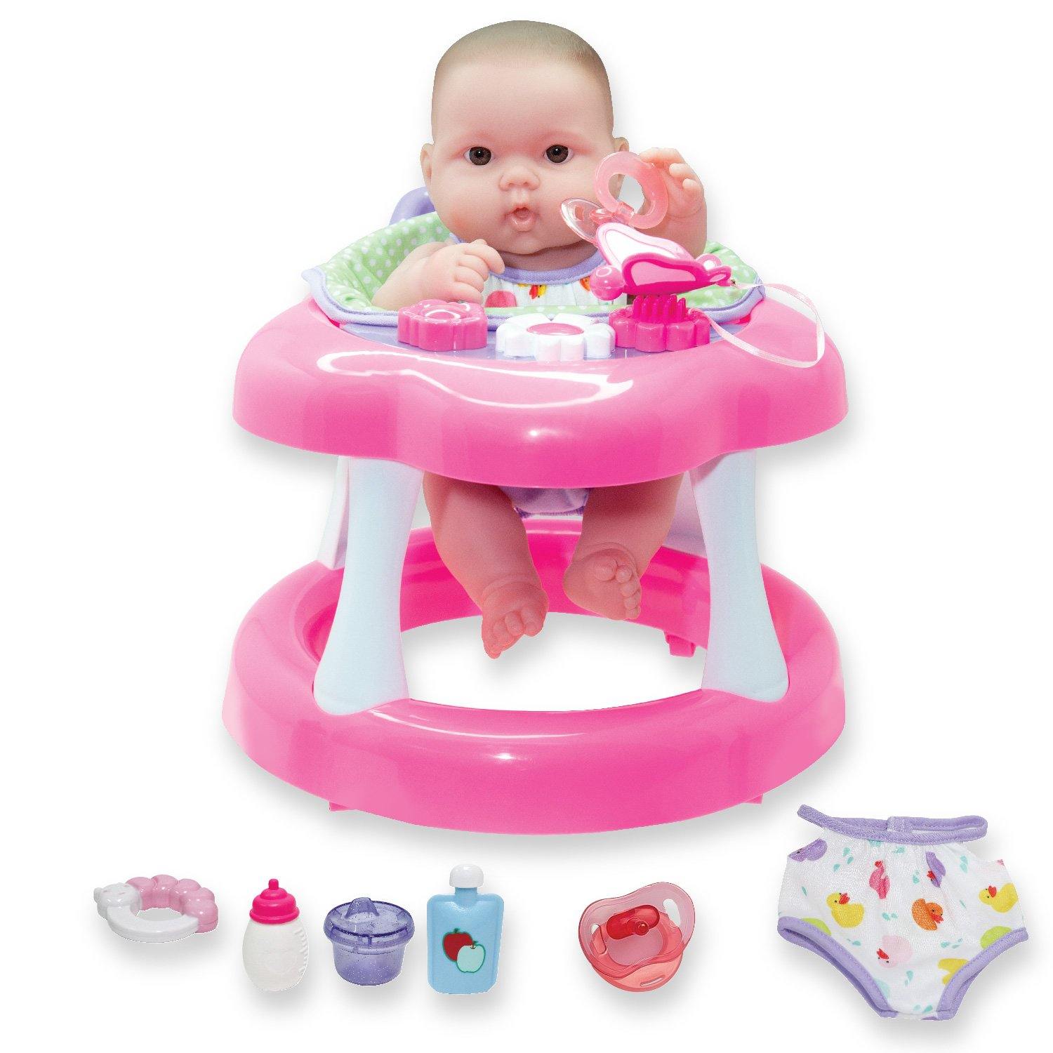 JC Toys, Lots to Love Babies All-Vinyl 14 inches Baby Doll in Walker with Accessories - JC Toys Group Inc.