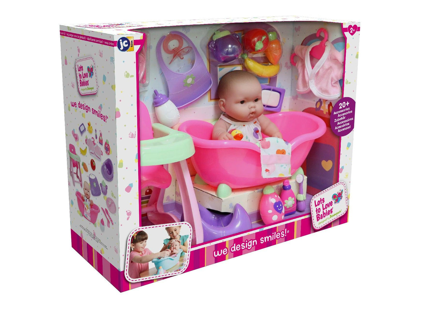 Lots to Love Babies Vinyl Baby Doll 10" with Deluxe Gift Set - JC Toys Group Inc.