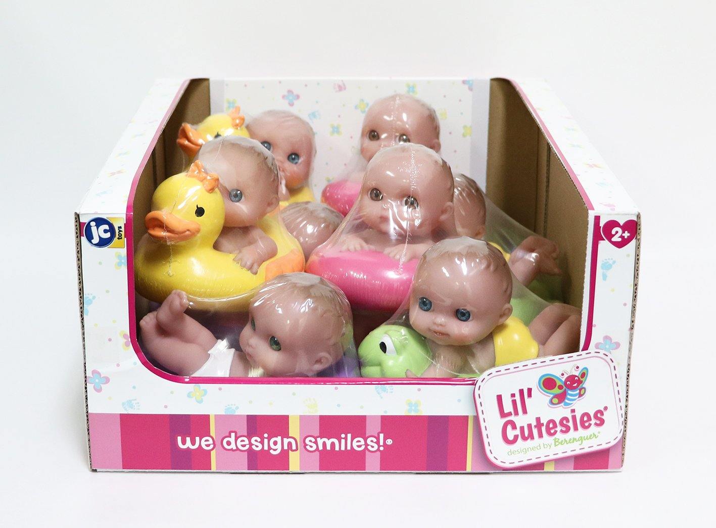 Lil' Cutesies 5" All Vinyl Bath Doll and Accessory Floaties Assortment - JC Toys Group Inc.