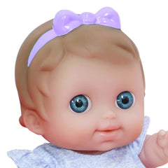 JC Toys, Lil' Cutesies 9.5 inches All Vinyl Washable Doll Rocking Crib Gift Set