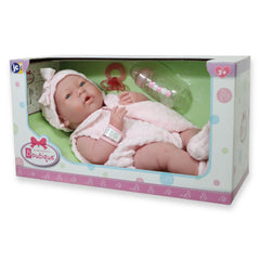 JC Toys, La Newborn 15 inch Anatomically Correct Real Girl Baby Doll Pink Outfit - JC Toys Group Inc.