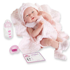 JC Toys, La Newborn 15 inch Anatomically Correct Real Girl Baby Doll Pink Outfit - JC Toys Group Inc.