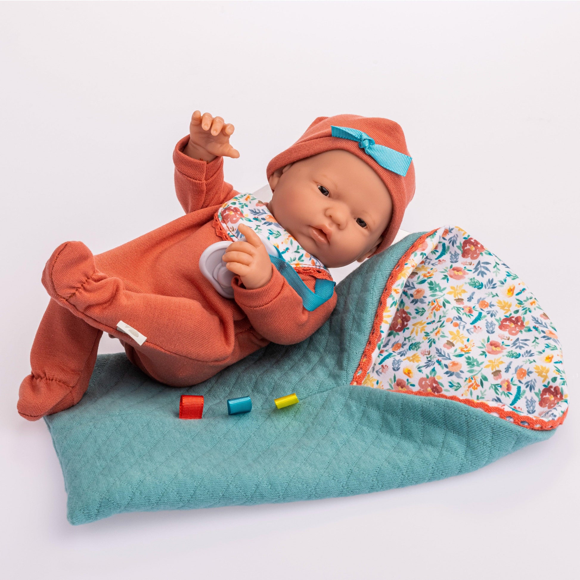 JC Toys La Mini Newborn 9.5in All Vinyl Anatomically Correct Real Girl Baby Doll NATURE Collection - JC Toys Group Inc.