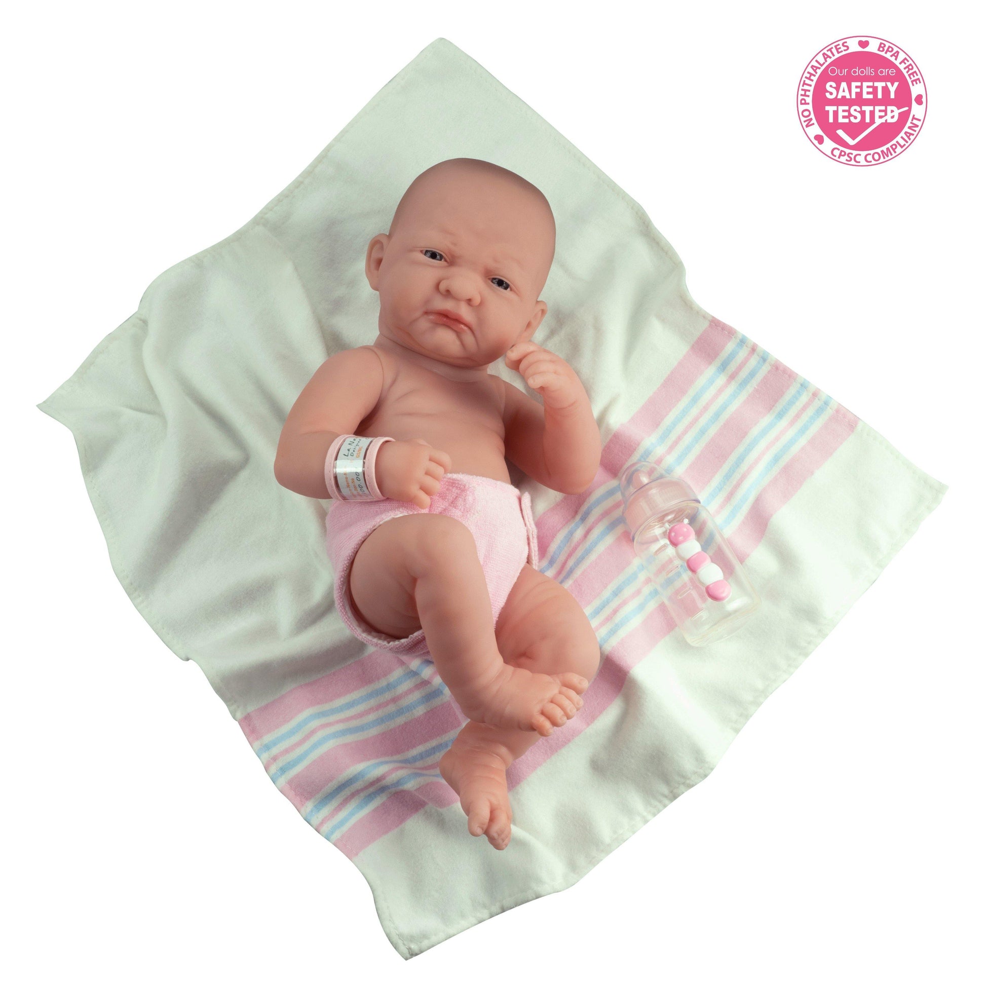 La Newborn "First Day" 15" Real Girl - JC Toys Group Inc.