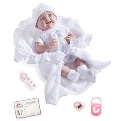 JC Toys, La Newborn Soft Body Realistic Baby Doll w/Deluxe Bunting & Accessories - JC Toys Group Inc.