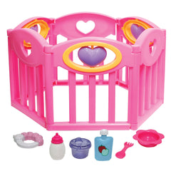 JC Toys, Deluxe Baby Doll PlayPen and Accessories for Dolls up to 17 inches - JC Toys Group Inc.