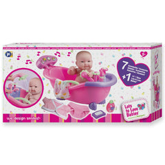 JC Toys, Lots to Love Babies 14in Doll & Bathtub with Electronic Bath Sounds - JC Toys Group Inc.