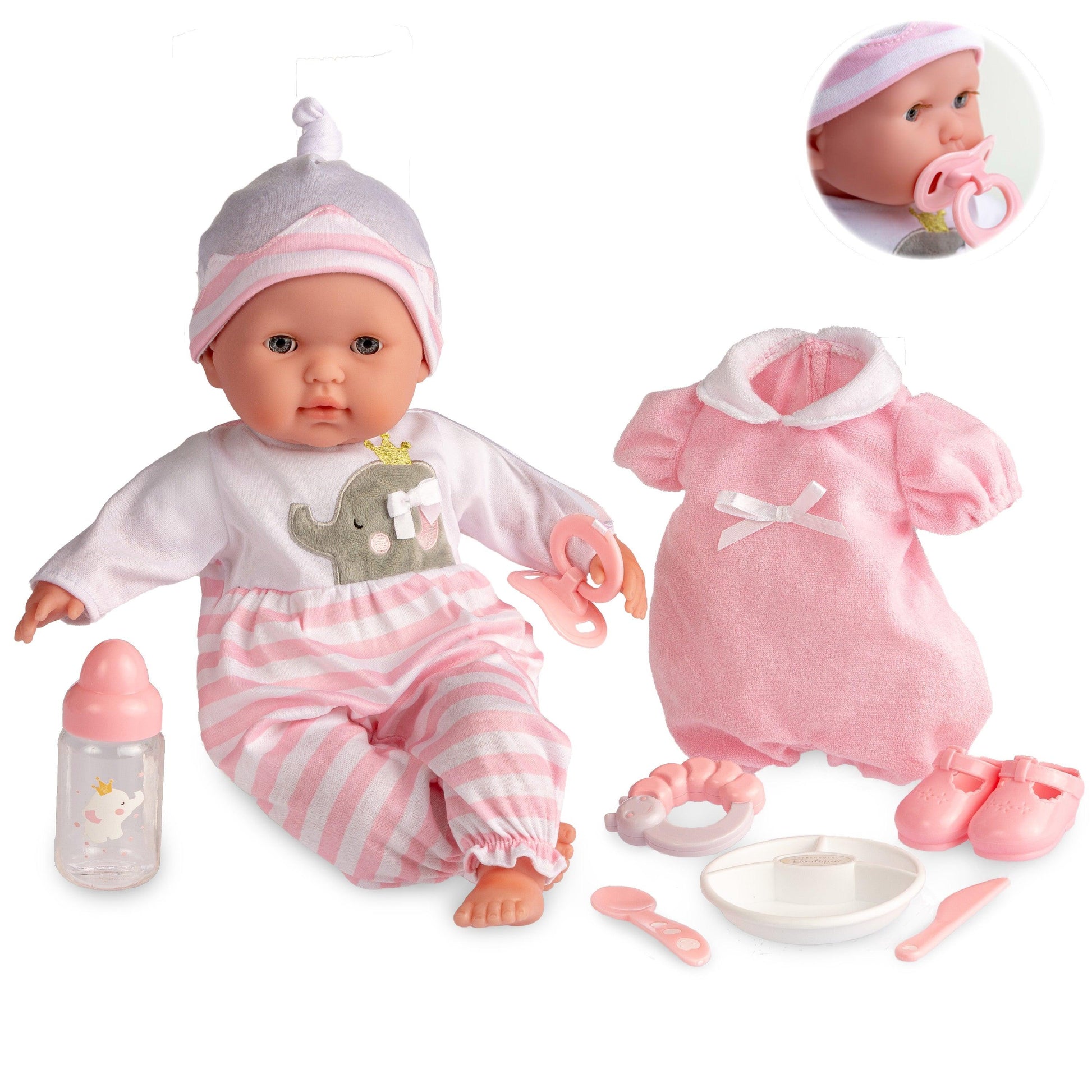 JC Toys Berenguer Boutique Realistic Baby Doll Soft Body