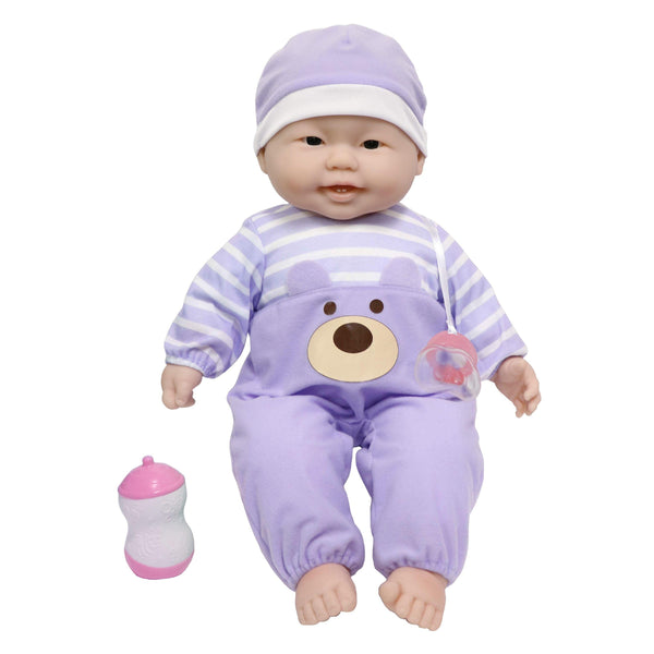 JC Toys, Lots to Cuddle Babies Asian Soft Body Baby Doll 20 inches - Purple - JC Toys Group Inc.