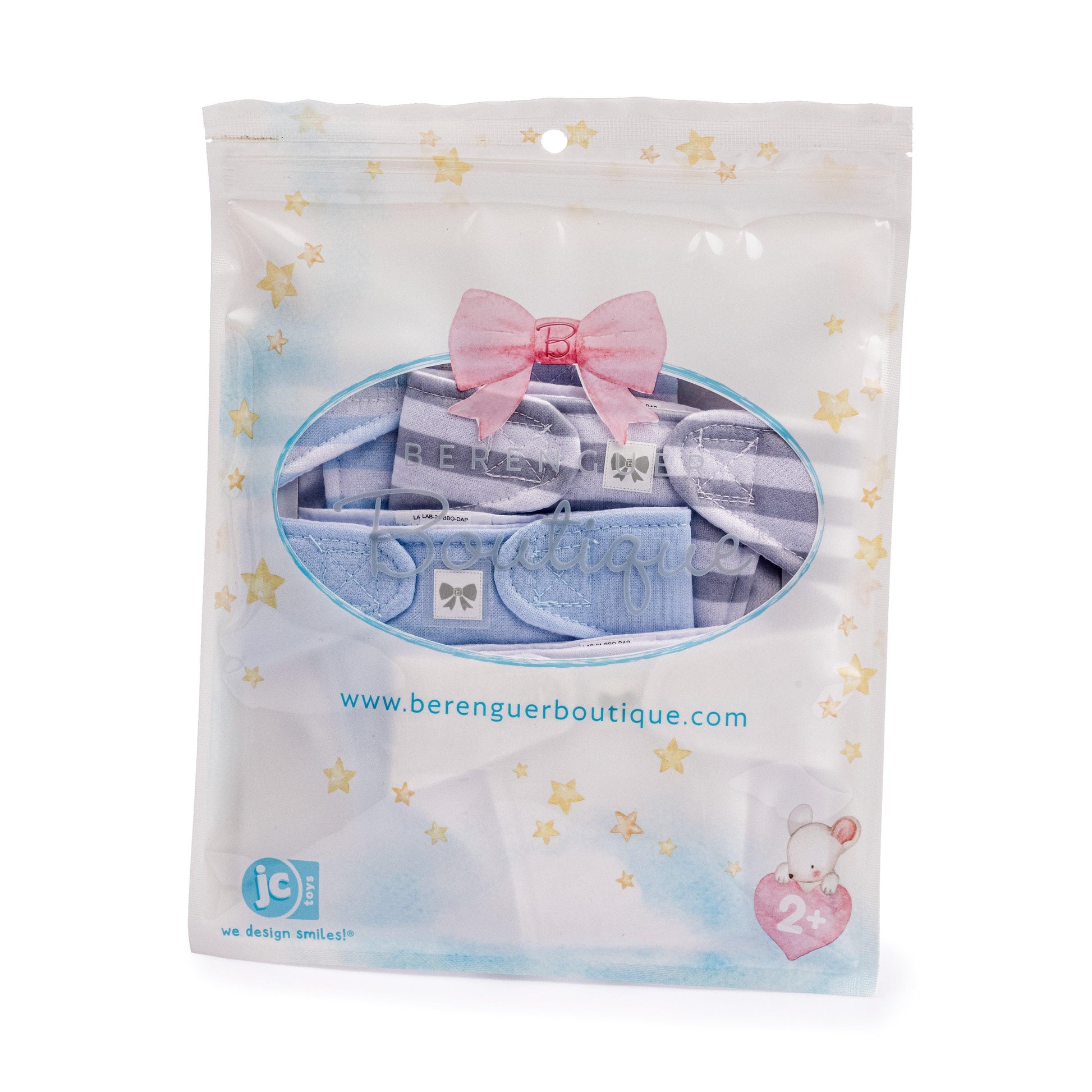 JC Toys Baby Doll Eco Diapers 4 Pack Fits dolls 14 to18 inch in Blue - JC Toys Group Inc.