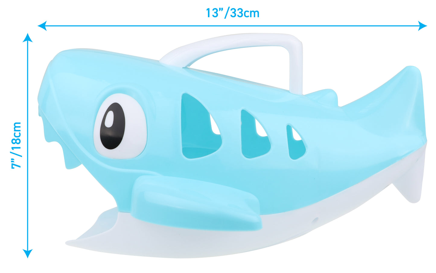 Lots to Play Toys ® Shark Scoop - Bath Toy Storage with Accessories