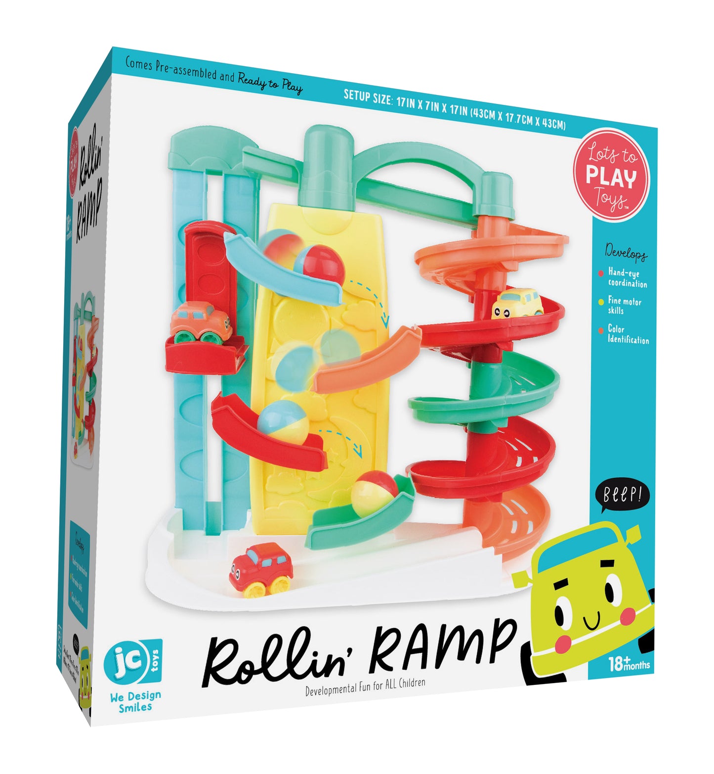 Lots to Play Toys ® Rollin Ramp Car Park.