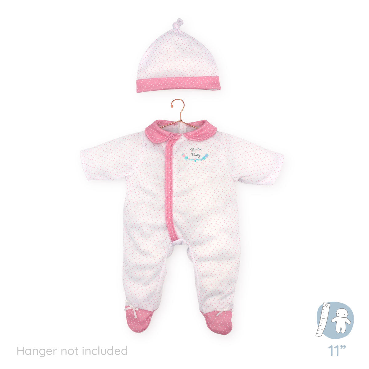 Berenguer Boutique ® FASHION Clothing for 9"-11" Dolls - White Onesie/Cap.