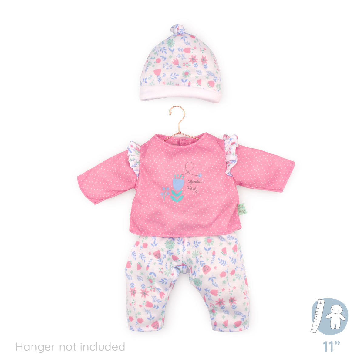 Berenguer Boutique ® FASHION Clothing for 9-11" Dolls - Pink/White Floral 3 Piece.