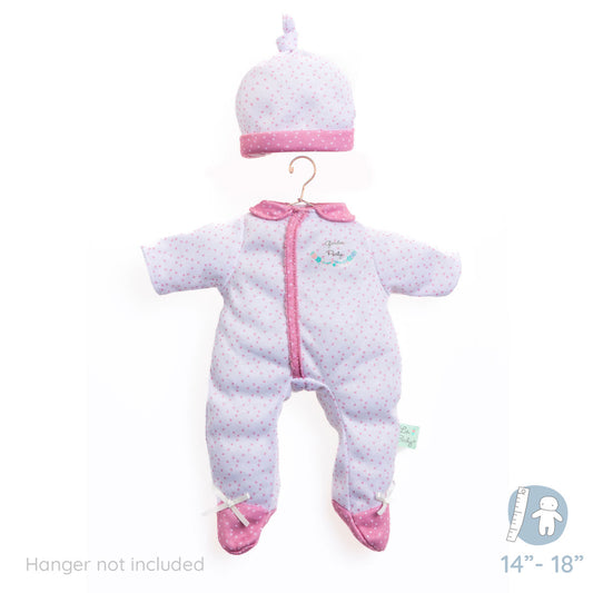 Berenguer Boutique ® FASHION Clothing for 14"-18" Dolls - White Onesie/Cap.