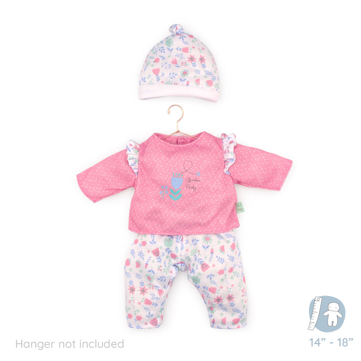 Berenguer Boutique ® FASHION Clothing for 14"-18" Dolls - Pink/White Floral 3 Piece.